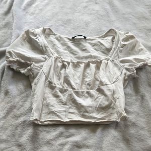 SHEIN White crop top